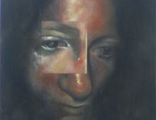 Ruth: They Swallow God Without Thinking. 30" x 30". Acrylic on Wood Panel. 2011. SOLD
