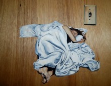 5 a.m. 30" x 30".Acrylic & Pen on Wood Panel. 2011. SOLD