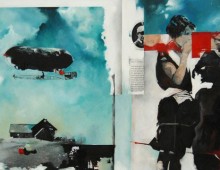 Dear Sir, But I Love Her. 5 ft. x 3 ft. Acrylic, Oil & Transfers on Canvas. 2012