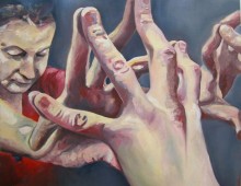 Red V. Oil on Canvas. 30" x 40". 2011. SOLD