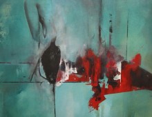 I've Got The Sides and All The Corners. 30" x 30". Acrylic & Transfer on wood. 2012. SOLD