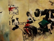 The End of History. 5 ft x 3 ft. Acrylic & Transfer on Canvas. 2012.