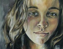 Chrissy. Acrylic on Canvas. 4 ft. x 4 ft. 2010.
