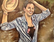Kayla Blair. 3 ft. x 3 ft. Acrylic on Canvas. 2012
