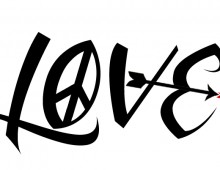Peace In, Love Out. Tattoo Design. 2012.