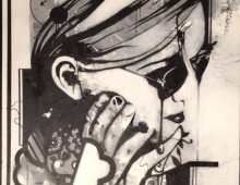 Untitled. Acrylic on Wood Panel. 8 ft x 4 ft. 2012