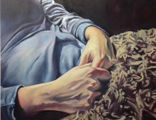 Wait. 30 x 30". Oil on Wood Panel. 2012.